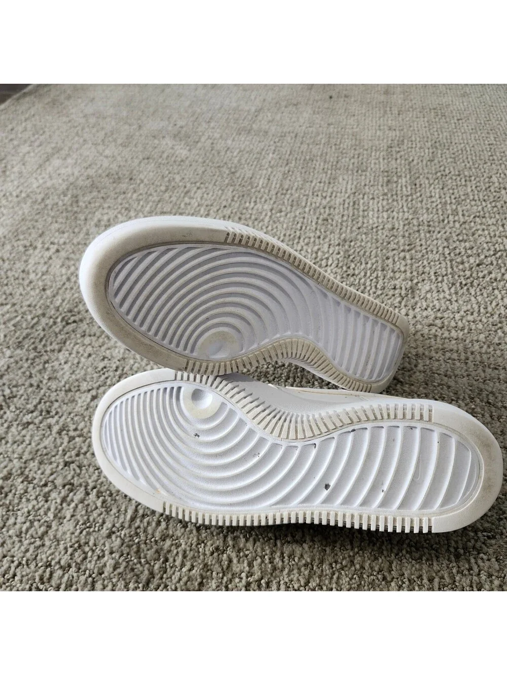 Nike Court Vision White Sneakers Size 7.5 Lace Up